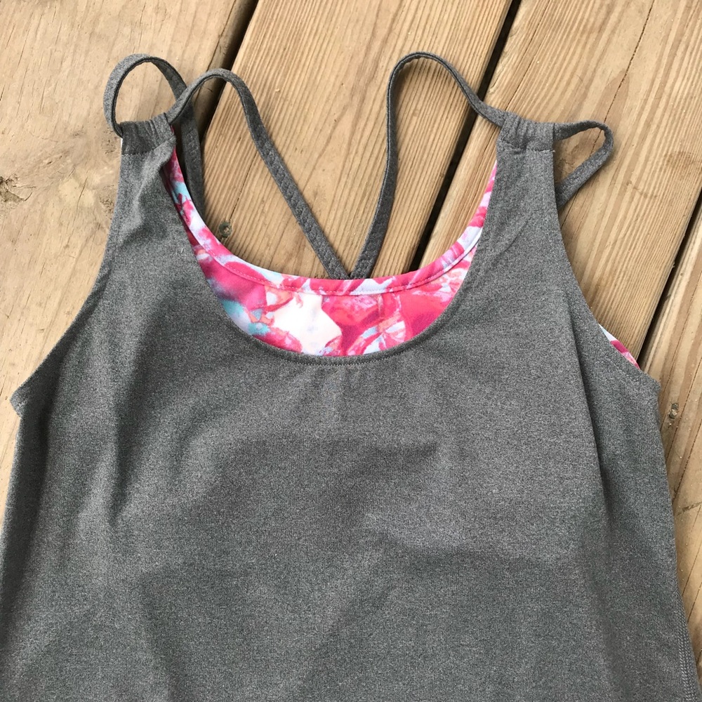 Calia Carrie Underwood Strappy Floral Bra Tank Top - Picture 3 of 8